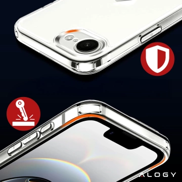 Hülle für Apple iPhone 16 Pro Max Alogy Anti-Shock Hybrid Case für MagSafe Transparent