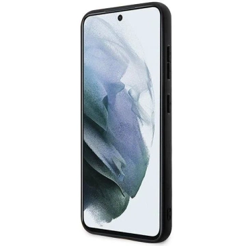 Etui BMW do Samsung Galaxy S23+ Plus HardCase Leather Textured & Stripe czarny