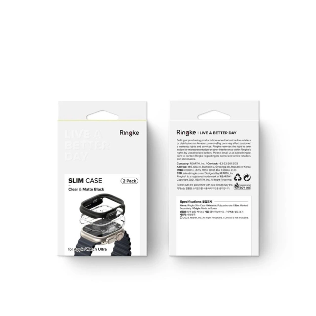 RINGKE SLIM 2BALENÍ APPLE HODINKY ULTRA (49 MM) ČIRY