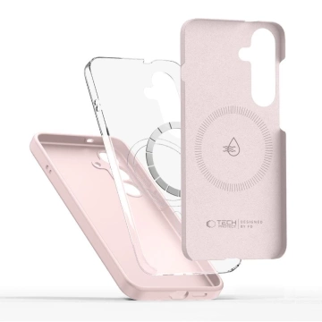Silikónový kryt Tech-Protect MagSafe pre iPhone 16e, ružový