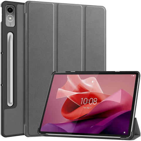 Protective case for Lenovo Tab P12 12.7 TB-370 tablet case Alogy Book Cover Case Gray