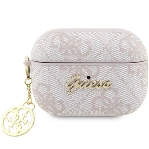 Ochranné pouzdro pro sluchátka Guess GUAP2G4GSMP pro Apple AirPods Pro 2 kryt růžový/růžový 4G Charm Collection