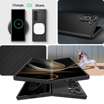 Etui Spigen Airskin pre Samsung Galaxy Z Fold 6 Aramid Black