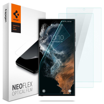 2 гідрогелеві плівки Full Spigen Neo Flex для Samsung Galaxy S22 Ultra