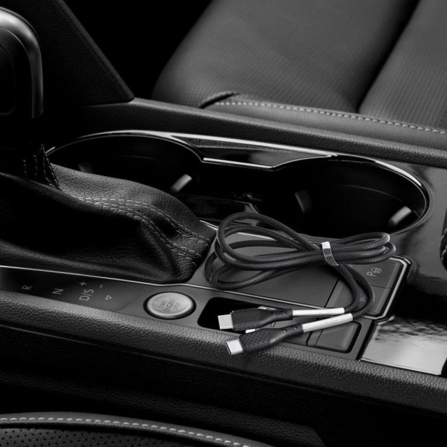 Kabel USB-C 240W Forcell F-Energy QC4.0 PD Carbon 1 m czarny