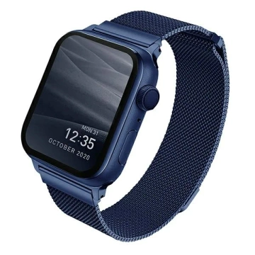 Pasek UNIQ Dante Apple Watch Series 4/5/6/7/8/SE/SE2 38/40/41mm Stainless Steel niebieski/морський синій