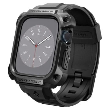 Pasek Spigen Tough Armor "Pro" do Apple Watch 7/8 (45mm) Metal Black