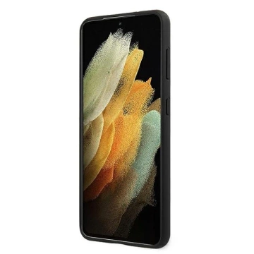 Pevný obal na telefón Ferrari pre Samsung Galaxy S21 Plus čierny/čierny pevný obal Off Track Quilted