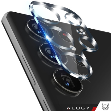 Загартоване скло для Samsung Galaxy S24 Ultra 3x протектор екрану 2x об’єктив камери Lens Pro 9H Alogy Glass Set