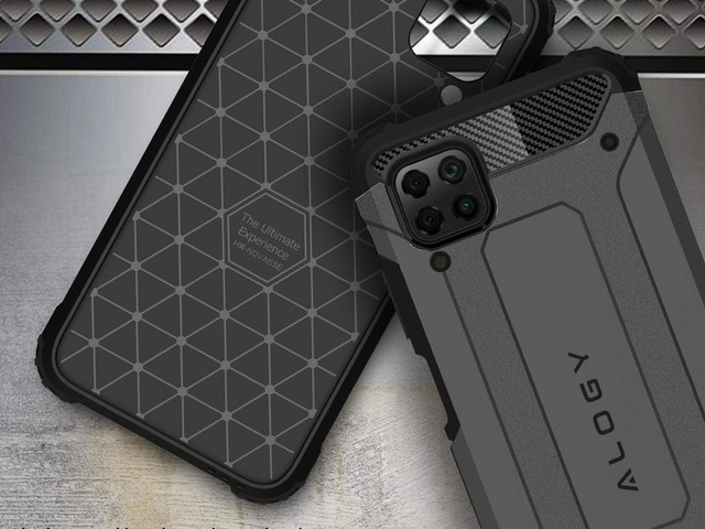 Puzdro Alogy Hard Armor pre Huawei P40 Lite / Nova 6 SE šedé