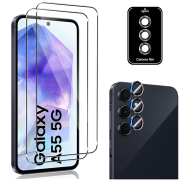 Загартоване скло Supreme Set для Samsung Galaxy A55 5G Clear