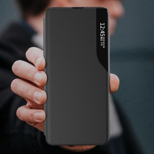 Елегантний чохол Eco Leather View Case з кришкою-відкидом і функцією підставки для Samsung Galaxy A53 5G black