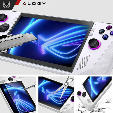 2x Panzerglas für Asus ROG Ally für Alogy Displayschutzfolie Pro 9H Konsolenbildschirm