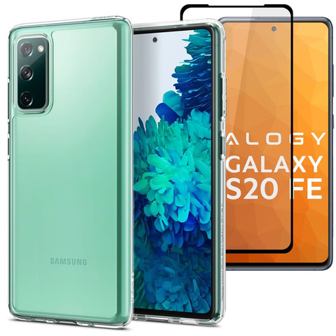 Pouzdro Spigen Ultra Hybrid pro Samsung Galaxy S20 FE Crystal Clear.Alogy Full glass