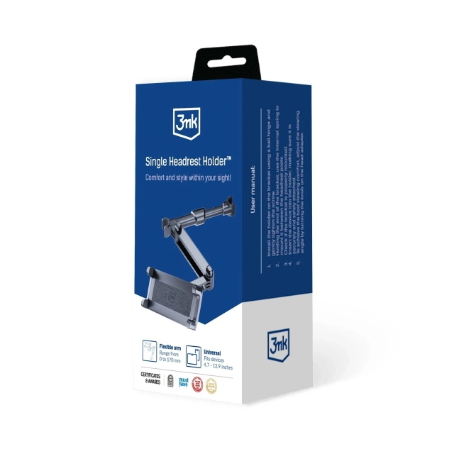 3MK Single Headrest Holder Car Tablet Holder