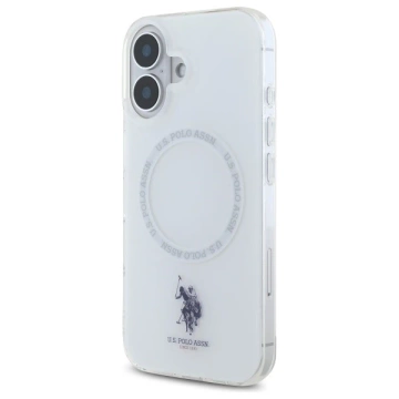 US Polo USHMP16SHOCLDPW iPhone 16 6,1" biela/biela IML Ring MagSafe