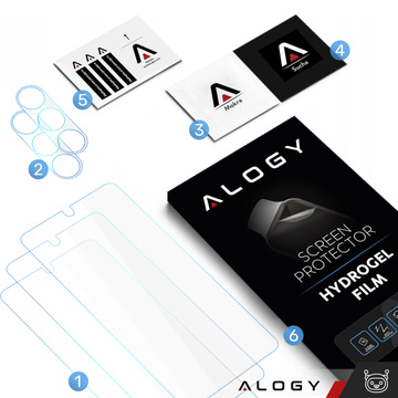 Tempered Glass for Samsung Galaxy S24 Plus 3x Screen Protector 2x Camera Lens Lens Pro 9H Alogy Glass Set