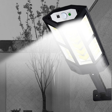 Lampa solarna LED 249 COB słoneczna Alogy Solar Lamp zewnętrzna z czujnikiem ruchu zmierzchniu + pilot