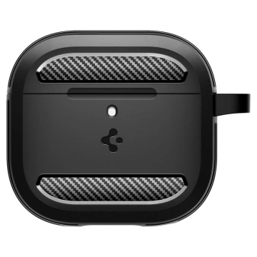 Ochranné puzdro pre Apple Airpods 4 Spigen Rugged Armor Matte Black