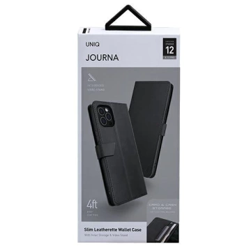UNIQ book case Journa iPhone 12/12 Pro 6.1" grey/dark grey