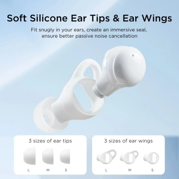 Slúchadlá TWS Joyroom JR-TS2 Cozydots Series ANC Bluetooth 5.3 – biele