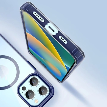 Dux Ducis Clin2 case iPhone 14 Pro Magnetic MagSafe case blue