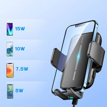 Joyroom Autohalterung mit kabellosem Ladegerät 15W für Cockpit Armaturenbrett schwarz (JR-ZS245)