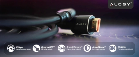 Alogy 8K 60Hz 48GBps 3m HDMI 2.1 Kabel Schwarz