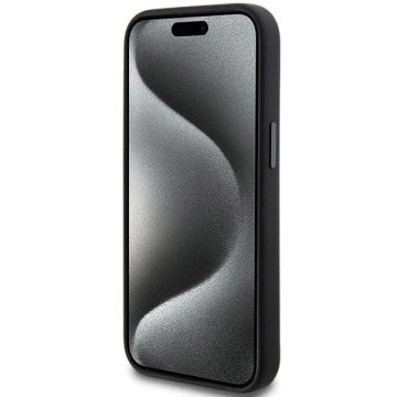 Etui do iPhone 15 AMG Silicone Rhombuses MagSafe czarne