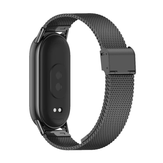Milaneseband steel bracelet strap for Xiaomi Smart Band 8/ 8 NFC Black
