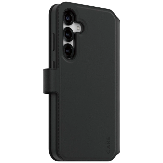 CARE Case für Samsung Galaxy S25 von PanzerGlass Feature Tango Wallet 2in1 Schwarz