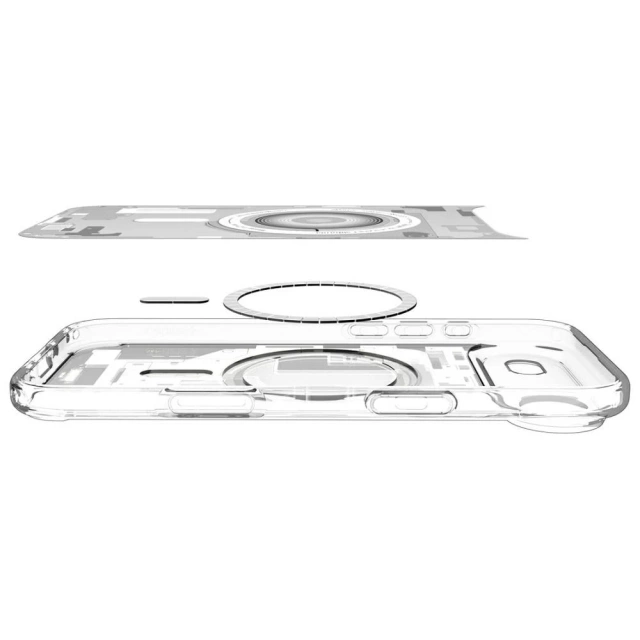 Etui Spigen Ultra Hybrid Mag MagSafe do iPhone 17 Air Zero One Biały