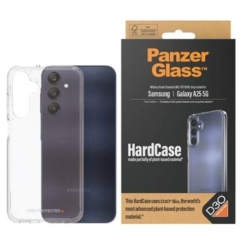 Чохол для Samsung Galaxy A25 5G PanzerGlass HardCase D3O Clear