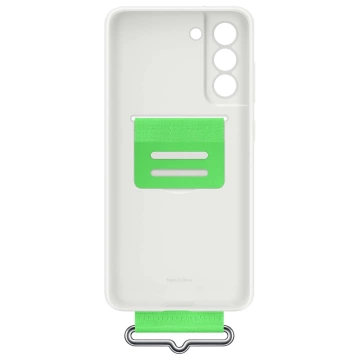 Samsung strap silikonhülle für samsung galaxy s21 fe weiß (ef-gg990twe)