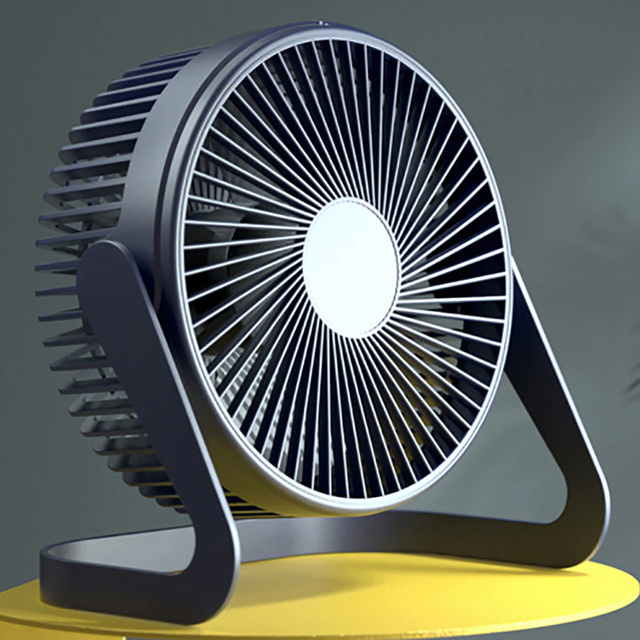 Quiet Alogy Desk Fan Portable USB Wired Desktop Fan Navy blue