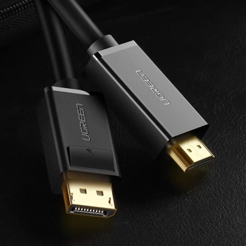 UGREEN Unidirectional DisplayPort to HDMI Cable 4K 30 Hz 32 AWG 2m Black (DP101 10202)