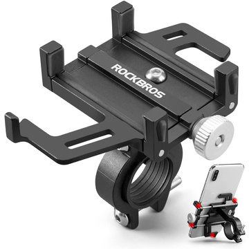 RockBros 699-BK bicycle holder for the handlebar to the phone for a bicycle motor scooter Black