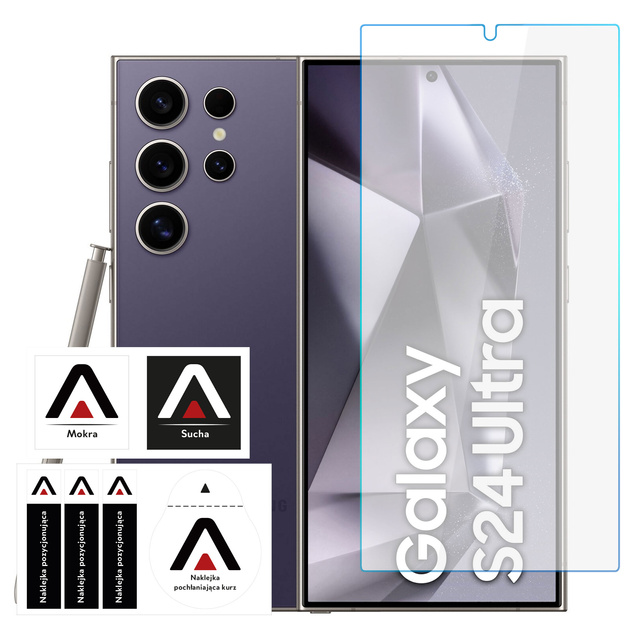 Szkło hartowane do Samsung Galaxy S24 Ultra ochronne szkiełko na ekran 9H Alogy Pro+