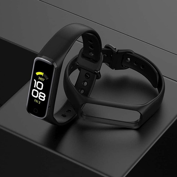 Спортивний каучуковий ремінець soft Alogy strap для Samsung Galaxy Fit 2 SM-R220 Black