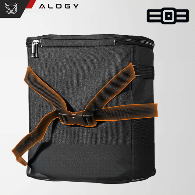 Auto-Mülleimer-Organizer, Mini-Mülleimer für Kopfstütze, Autositz für Auto, Schwarz, 8 l, Thermotasche Alogy