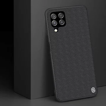 Nillkin Textured Case Strapazierfähige, verstärkte Hülle mit Gelrahmen und Nylon auf der Rückseite für Samsung Galaxy A22 4G schwarz