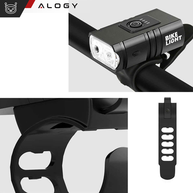 Передній велосипедний ліхтар, водонепроникний Alogy, світлодіодний ліхтар, велосипедне освітлення 800 лм