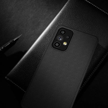 Nillkin Textured Case odolné vyztužené pouzdro s gelovým rámem a nylonem na zadní straně Samsung Galaxy A73 černé