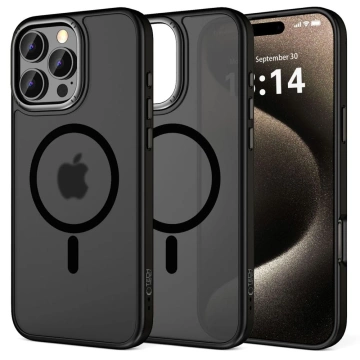 Etui do iPhone 16 Pro Max MagEdge MagSafe Case Cover na telefon Matte Black/GunMetal
