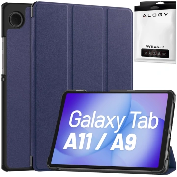 Puzdro pre Samsung Galaxy Tab A9 2023 8,7" X110 / X115 Kryt na tablet Puzdro Alogy Book Cover Navy Blue