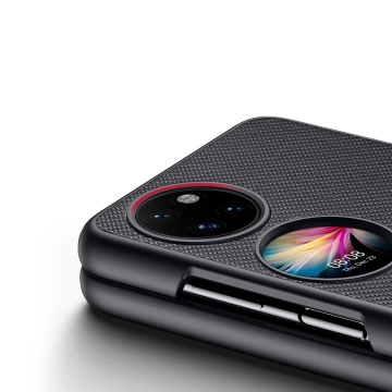 Kryt puzdra Dux Ducis Fino potiahnutý nylonovým materiálom Huawei P50 Pocket black