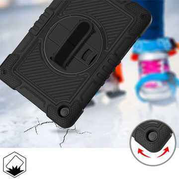 Puzdro pre Samsung Galaxy Tab A9 Plus 2023 11" X210/X215/X216 pancierový kryt s remienkom Alogy Case čierny