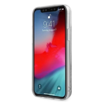 Guess GUHCP12LLG4GSI iPhone 12 Pro Max 6,7" srebrný/strieborný pevný obal 4G Big Liquid Glitter