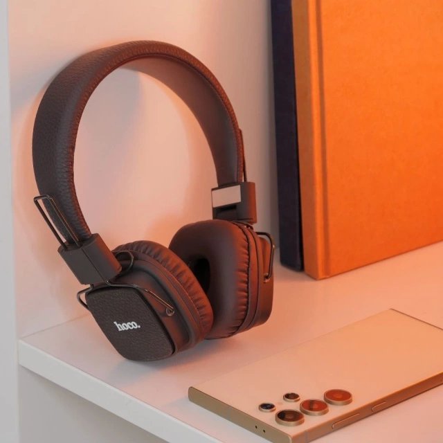 Bezdrôtové Bluetooth slúchadlá HOCO W56 hnedé