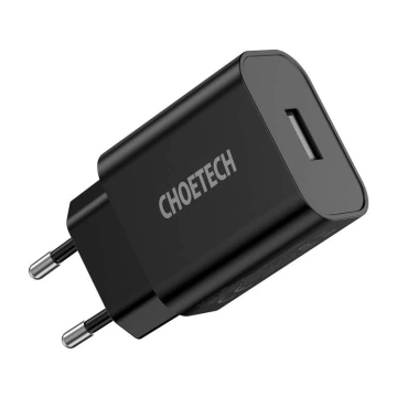 Choetech Q5002 USB-A 12W čierna nabíjačka do steny